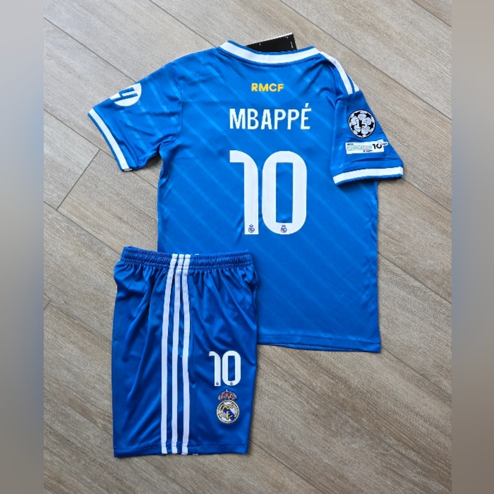 Real Madrid Away Team Boy Sports Set For 2025-26 Season Mbappé#10